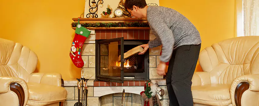Rusted Metal Fireplace Restoration in Center Point, Alabama
